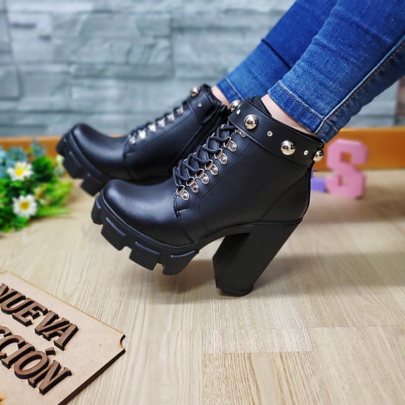 Botin JB 1220 Taches Tacon7.5 Negro