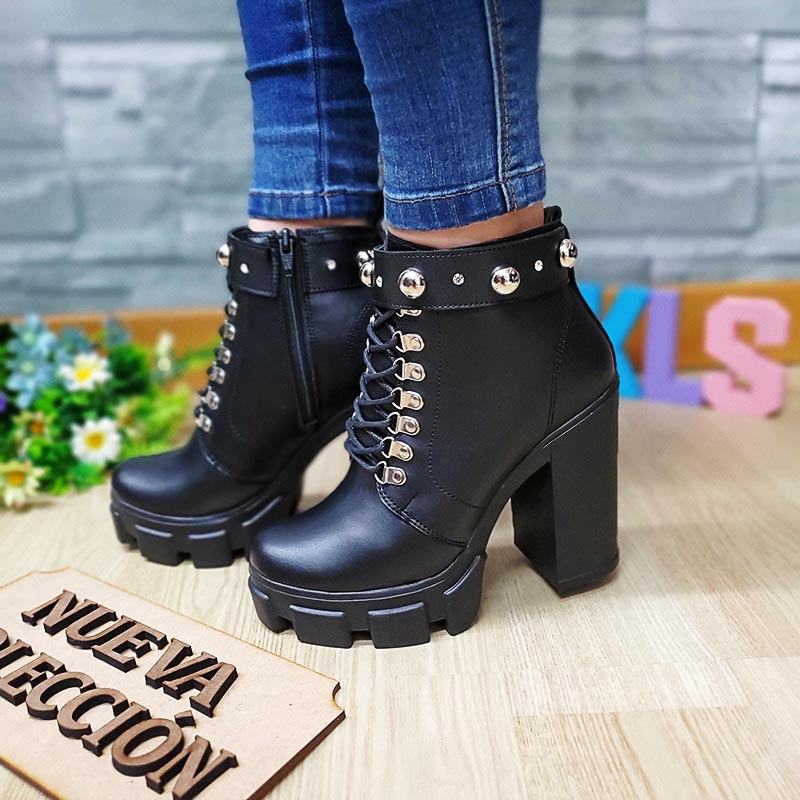 Botin JB 1220 Taches Tacon7.5 Negro - Imagen 4