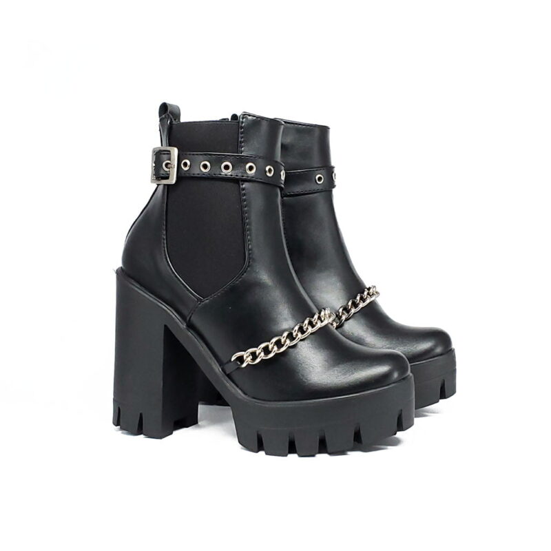 Botín JB 1374 cadena tacón   7.5 Ng