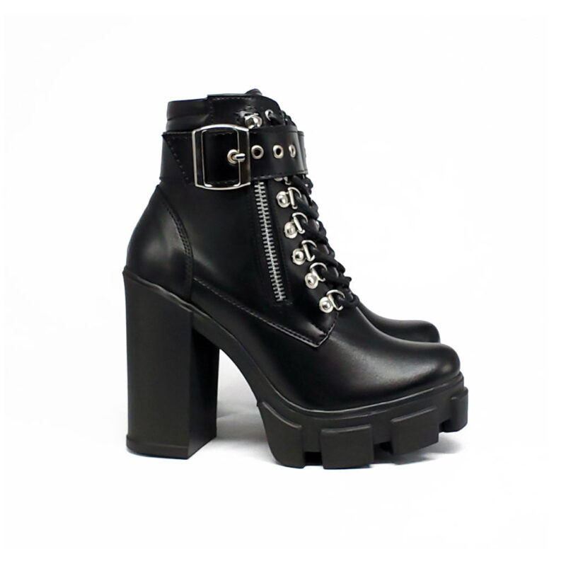 Alternative view of Botín JB Cordón 1218 Y cremallera Tacon7.5  Negro