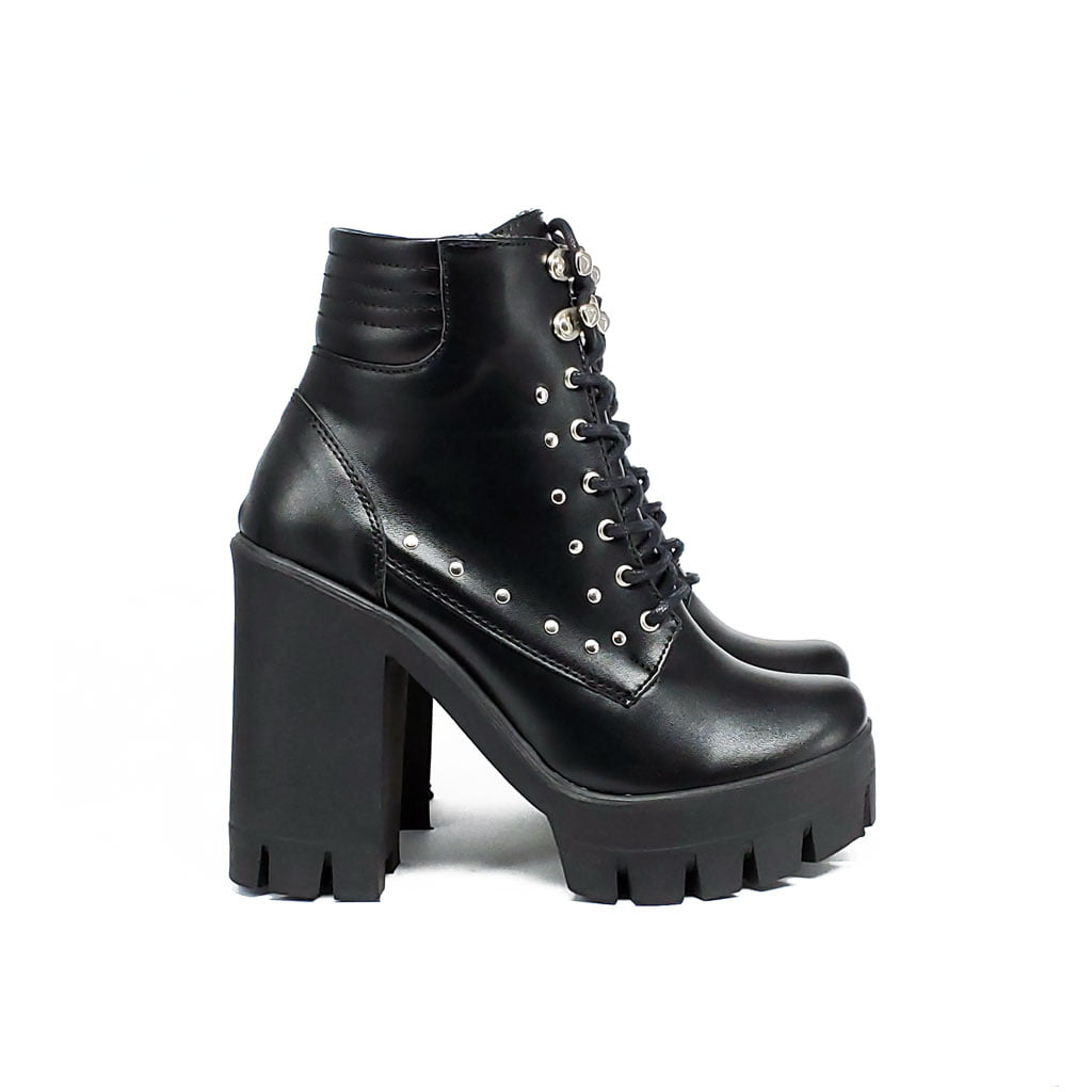 Botin JB 1219 Cordon y Taches  7.5 Negra - Imagen 2