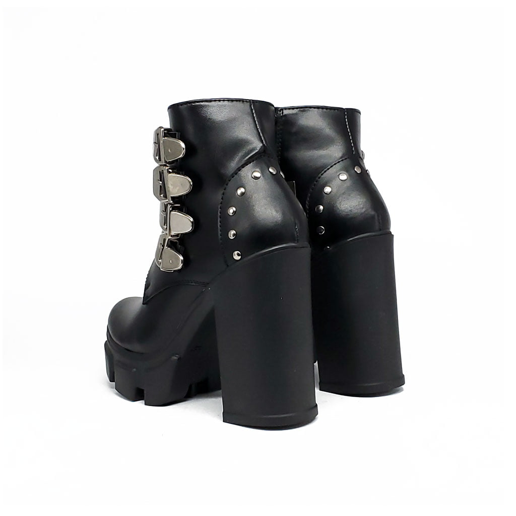 Botín JB 1228 4 correas Tacon7.5  Negro - Imagen 4