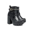 Botin JB 1336 Correa Cruzada Tacon7.5 Negro