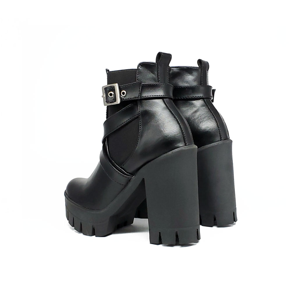 Botin JB 1336 Correa Cruzada Tacon7.5 Negro - Imagen 4