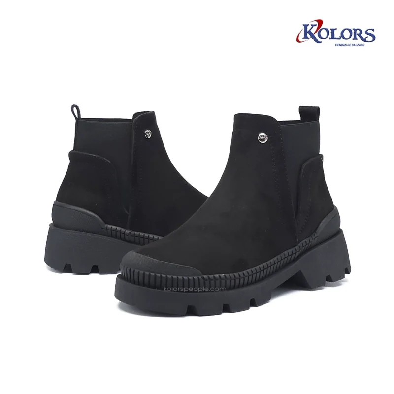 Botin MB 1553 Wendy plana  negra