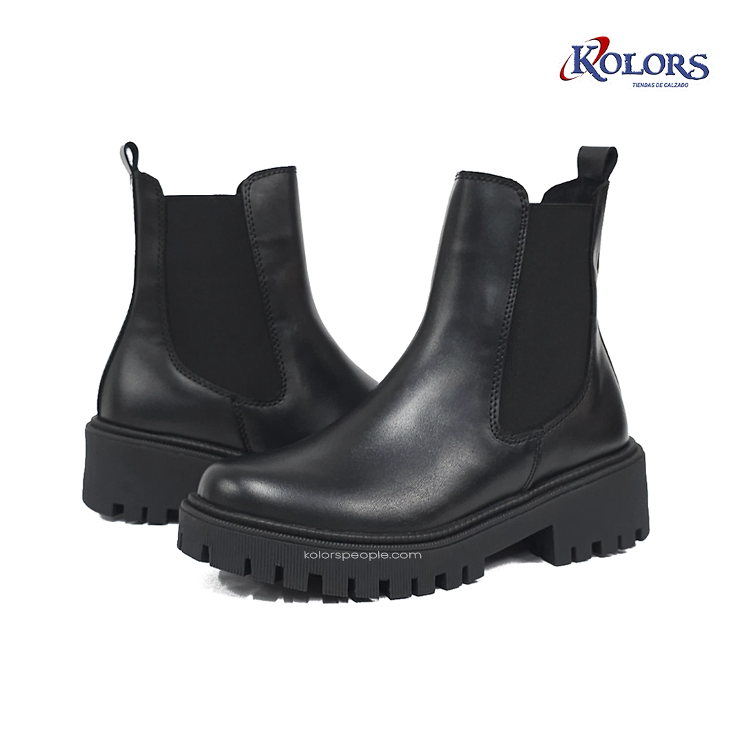 Botín MB 1413 Rigel plano negro resorte