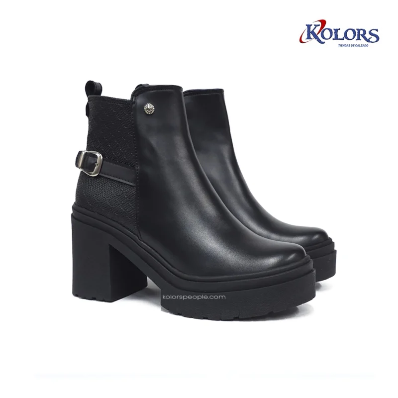 Alternative view of Botín MB 1645 Valeria Negra tacón 5.5