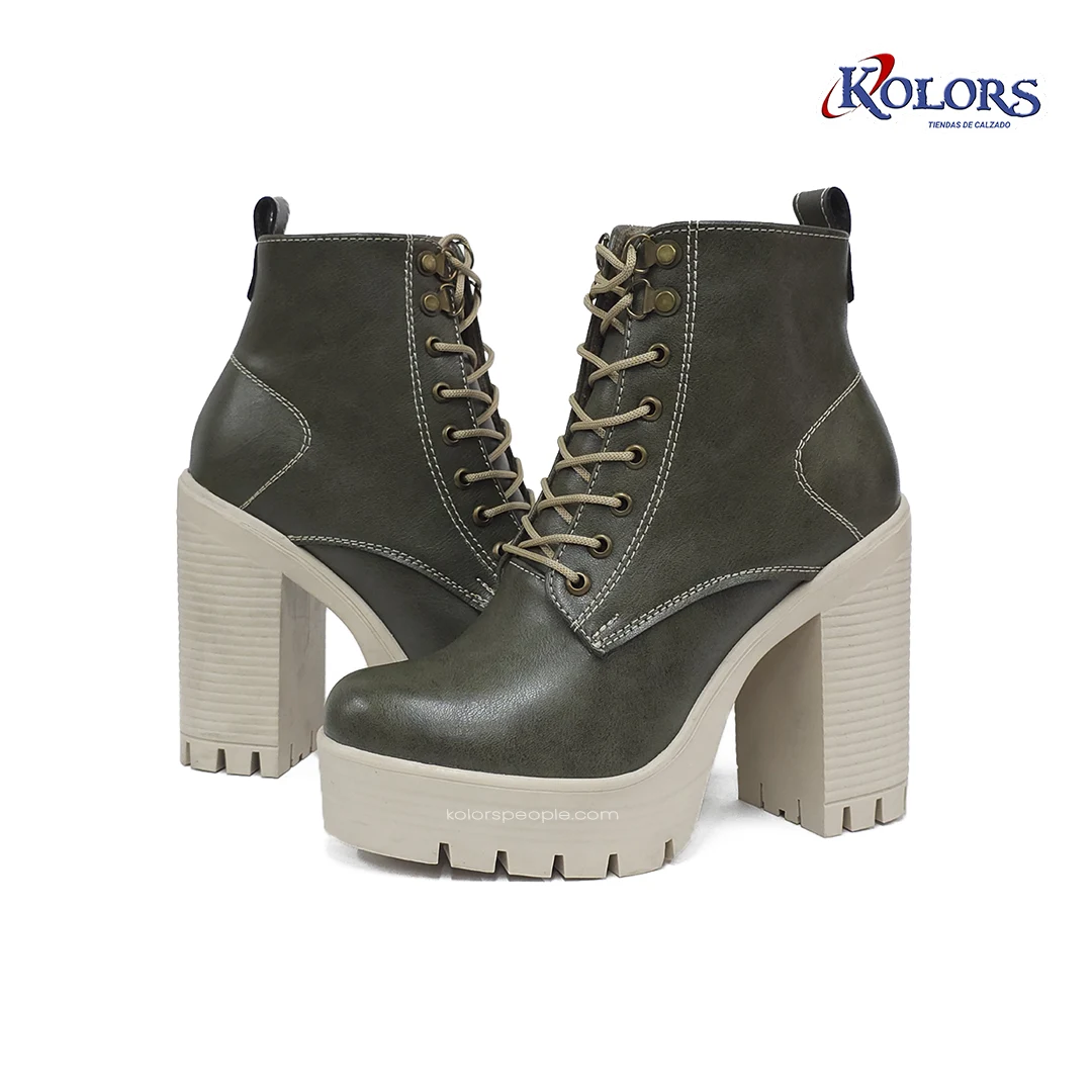 Botín MB 1637 Lucy  verde Tacón 7.5