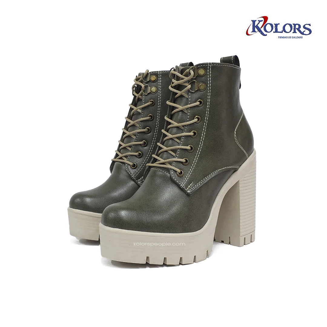 Botín MB 1637 Lucy  verde Tacón 7.5 - Imagen 3