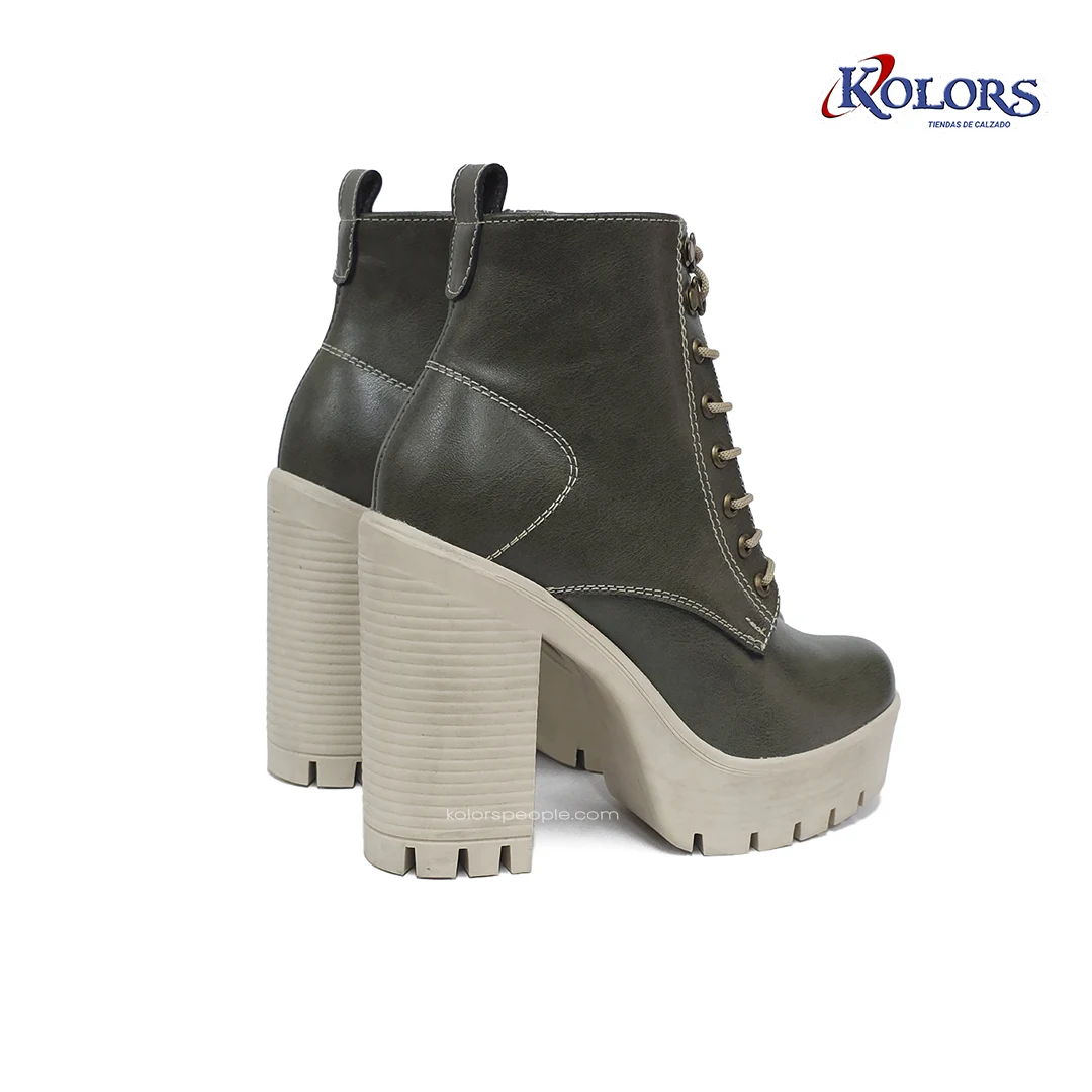 Botín MB 1637 Lucy  verde Tacón 7.5 - Imagen 4