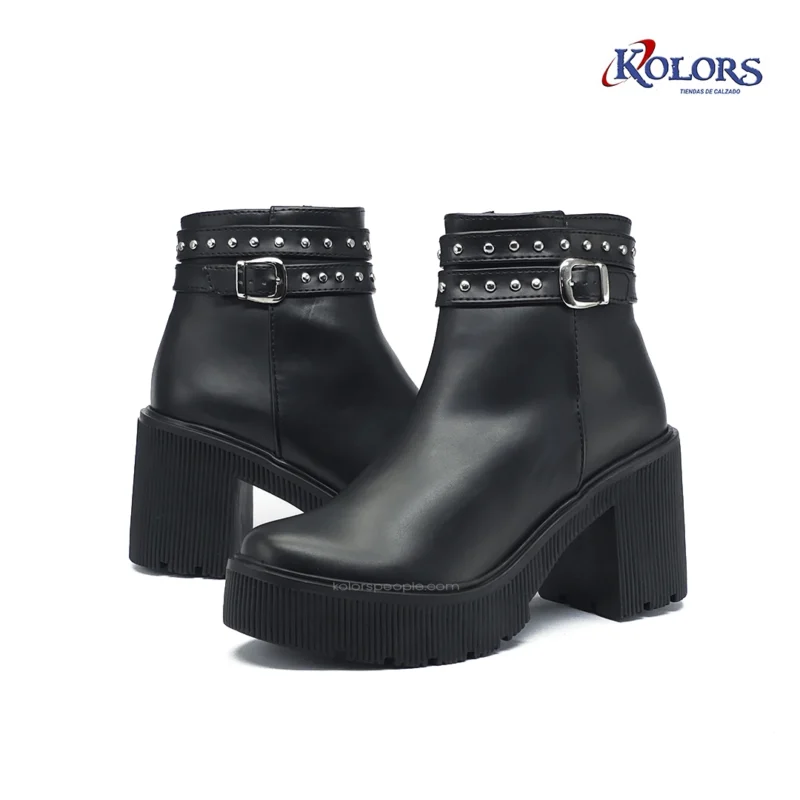 Alternative view of Botín MB 1516 Viena Base C Negra tacón 5.5