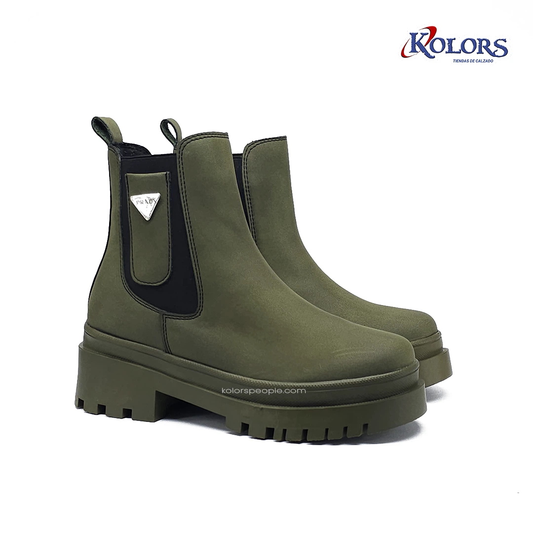 Botin MB 1627 Praga plana verde - Imagen 2