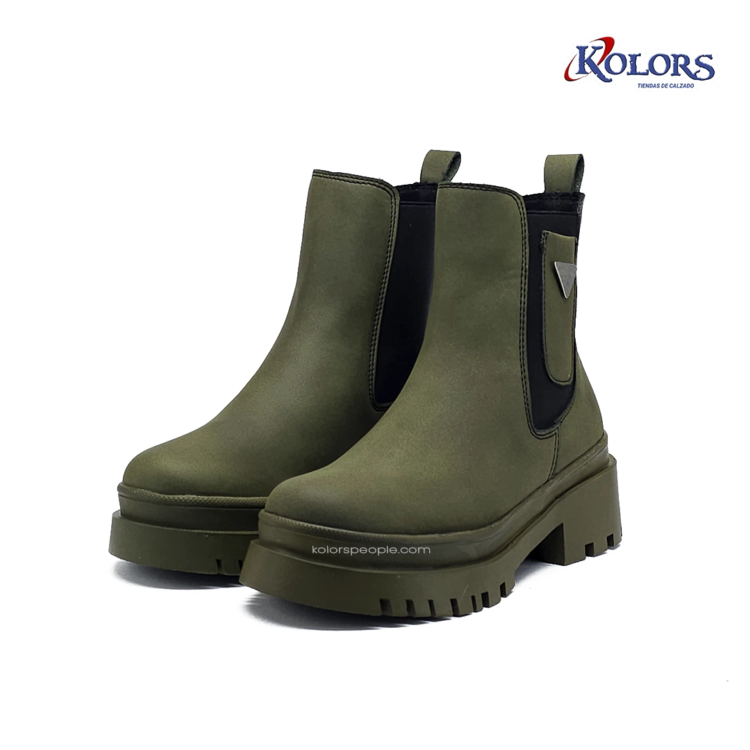 Botin MB 1627 Praga plana verde - Imagen 3