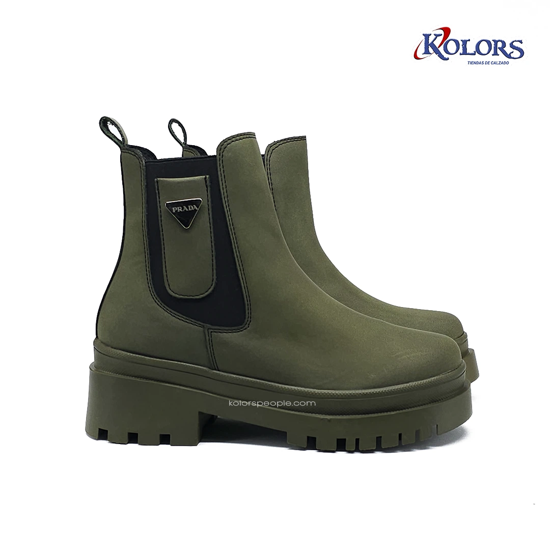 Botin MB 1627 Praga plana verde - Imagen 5