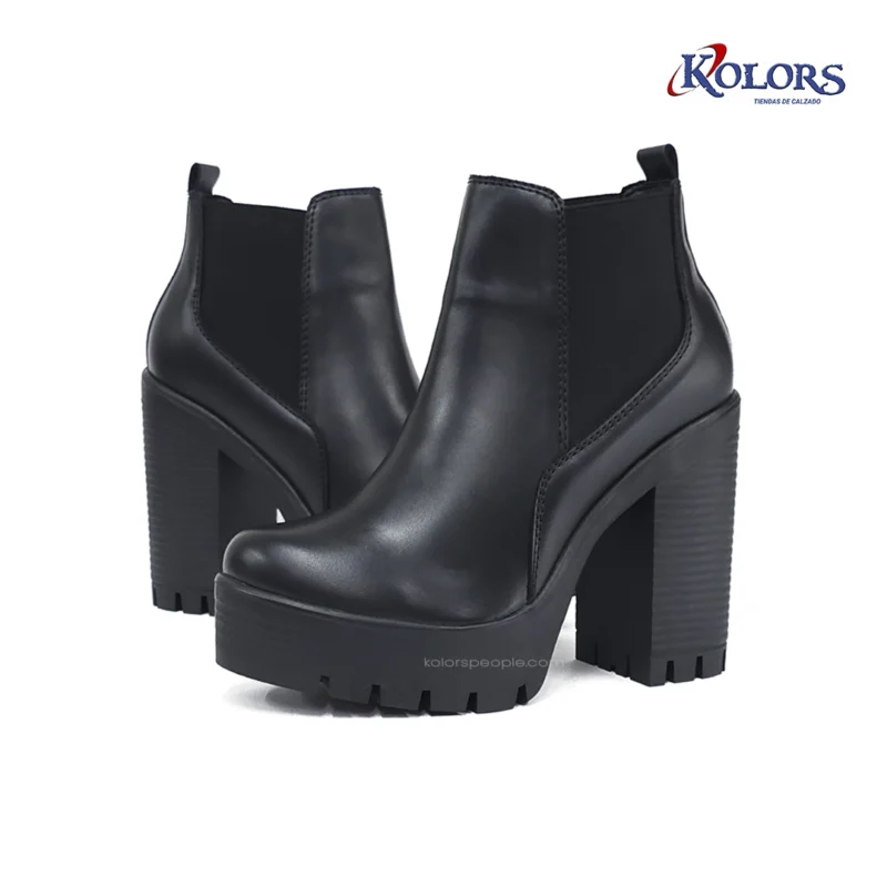 Botin JB 1570 Resorte  Tacón 7.5 Negro