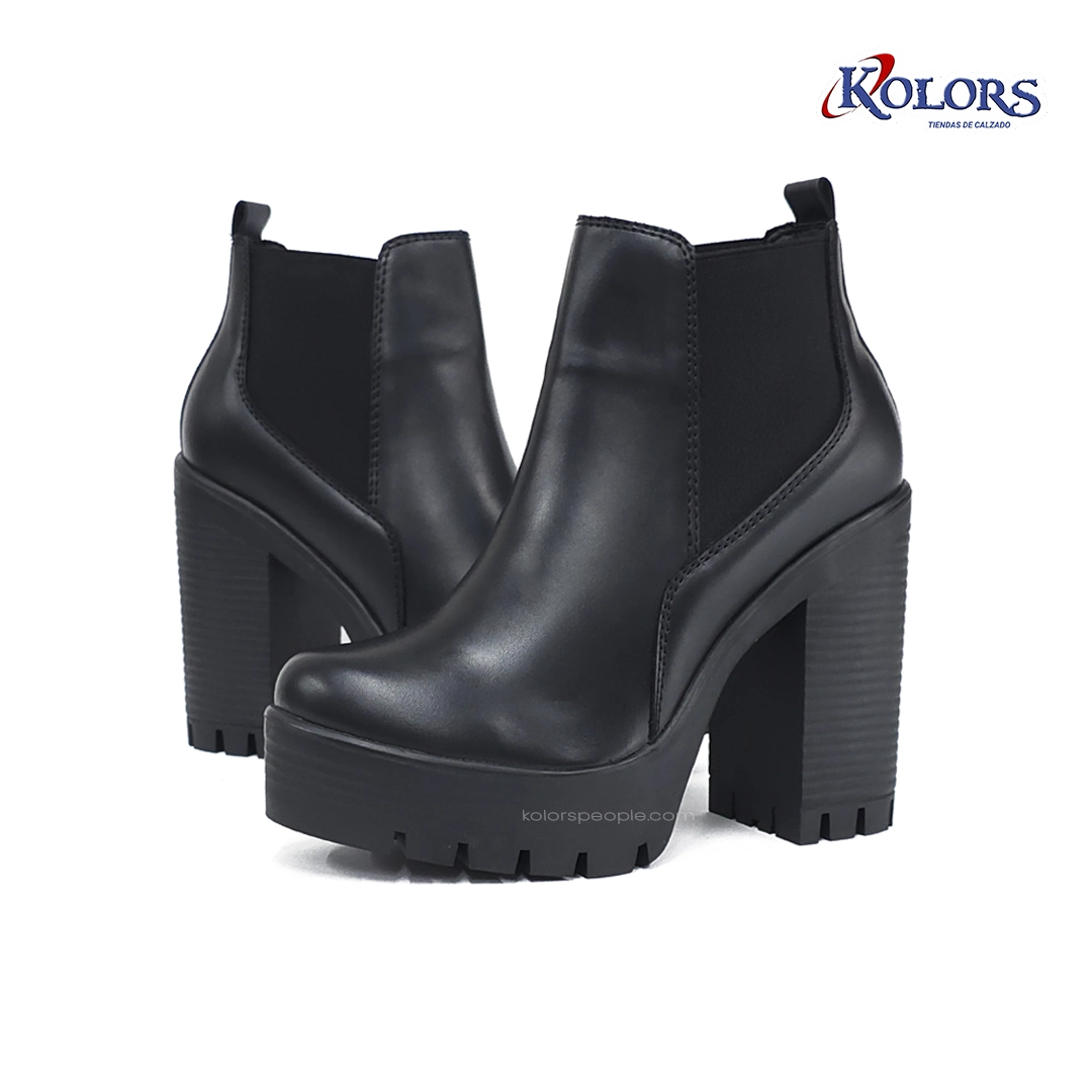 Botin JB 1570 Resorte  Tacón 7.5 Negro