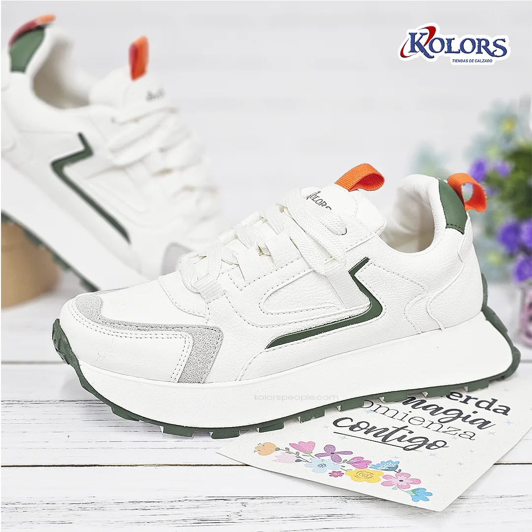 Teni Dakota Skin 1684 mujer Blanco verde