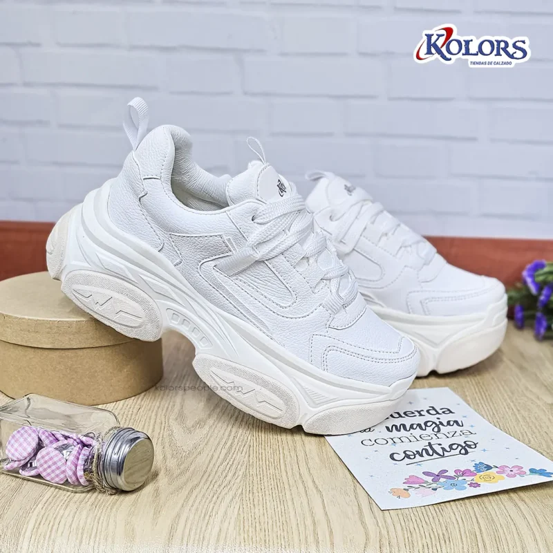 Alternative view of Tenis Dakar 1399 mujer Blanco*Beige