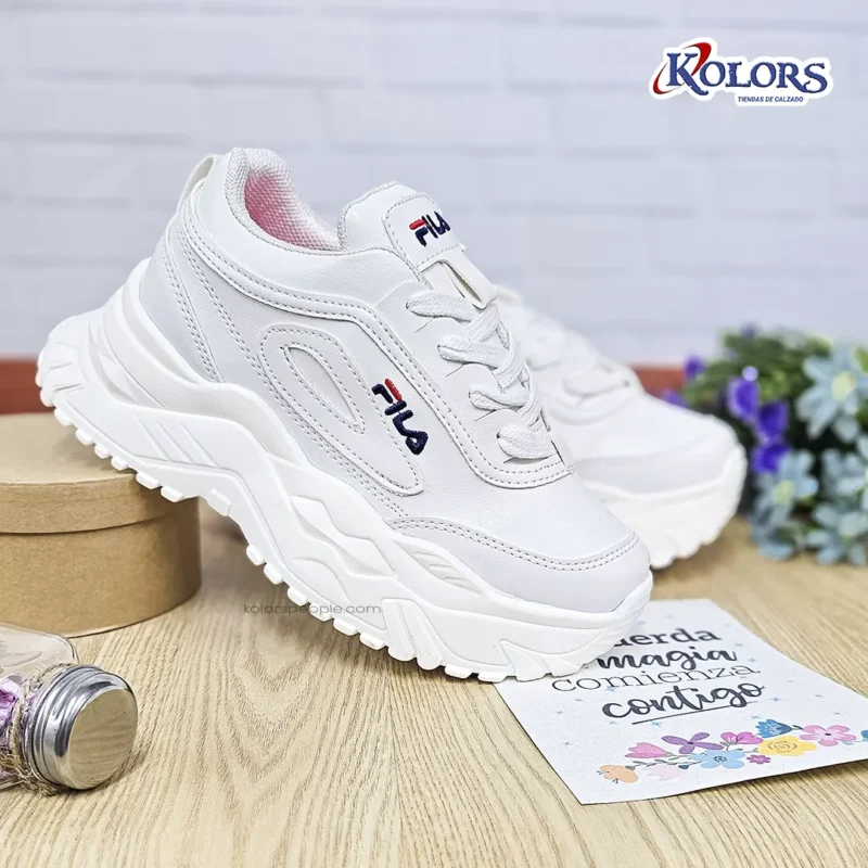 Alternative view of Tenis Eila 1497 plataforma dama vainilla