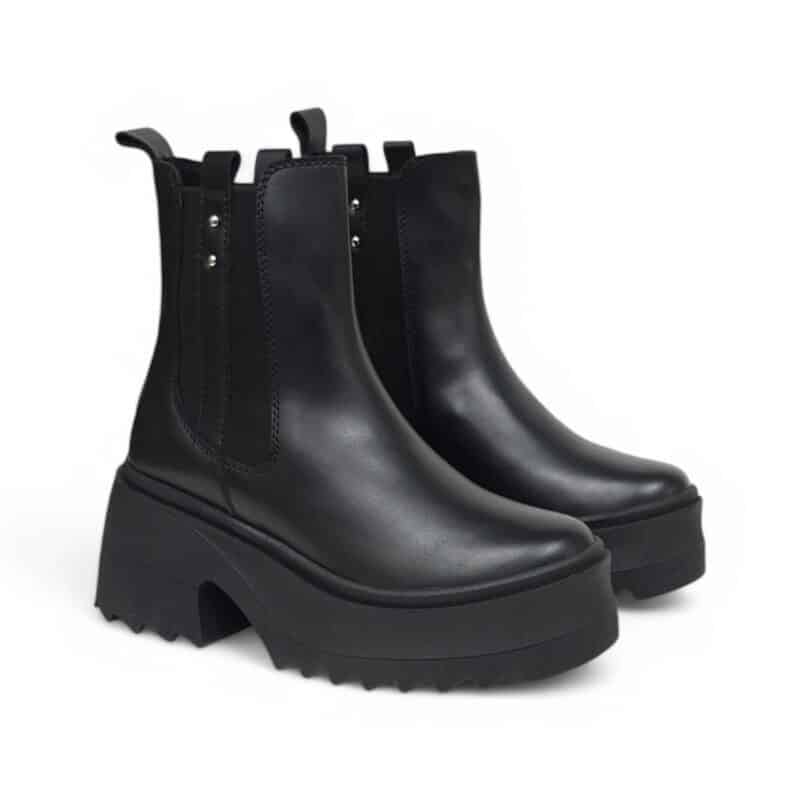 Alternative view of Bota 1744 Majo base cuero Negro tacon 3.5 Gamora