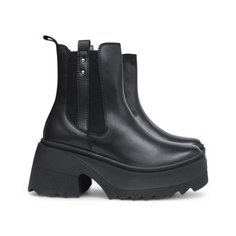 Bota 1744 Majo base cuero Negro tacon 3.5 Gamora - Imagen 3