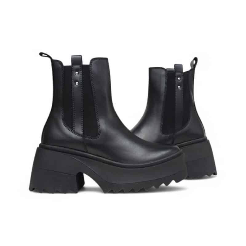 Bota 1744 Majo base cuero Negro tacon 3.5 Gamora