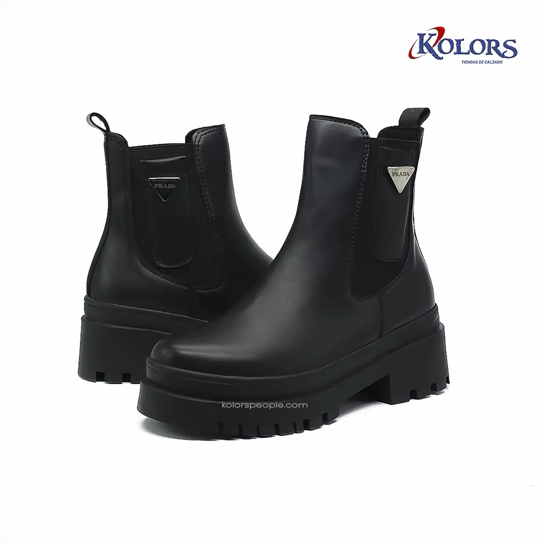 Botín MB 1627 Praga Plana  Negra