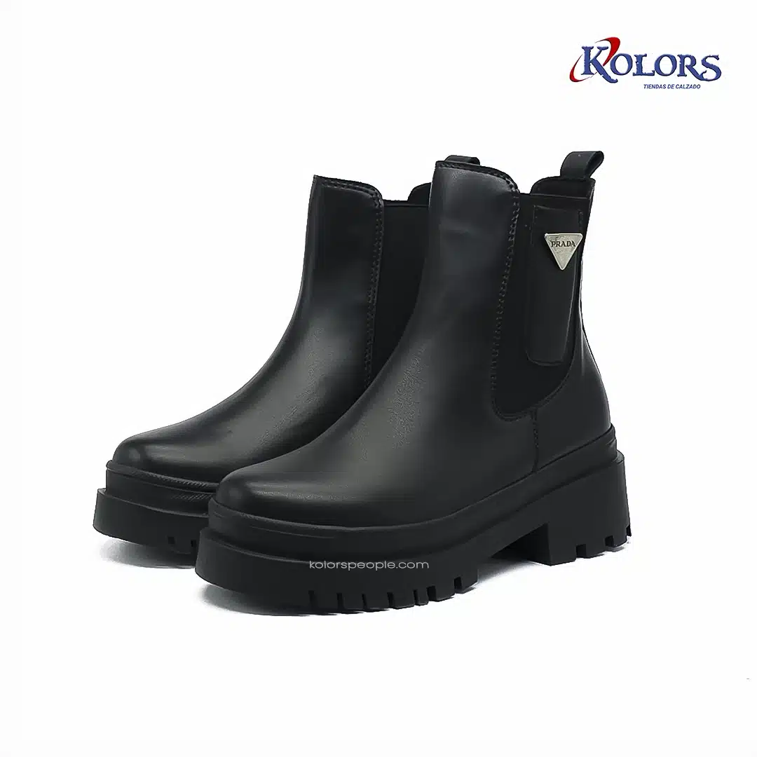 Botín MB 1627 Praga Plana  Negra - Imagen 3