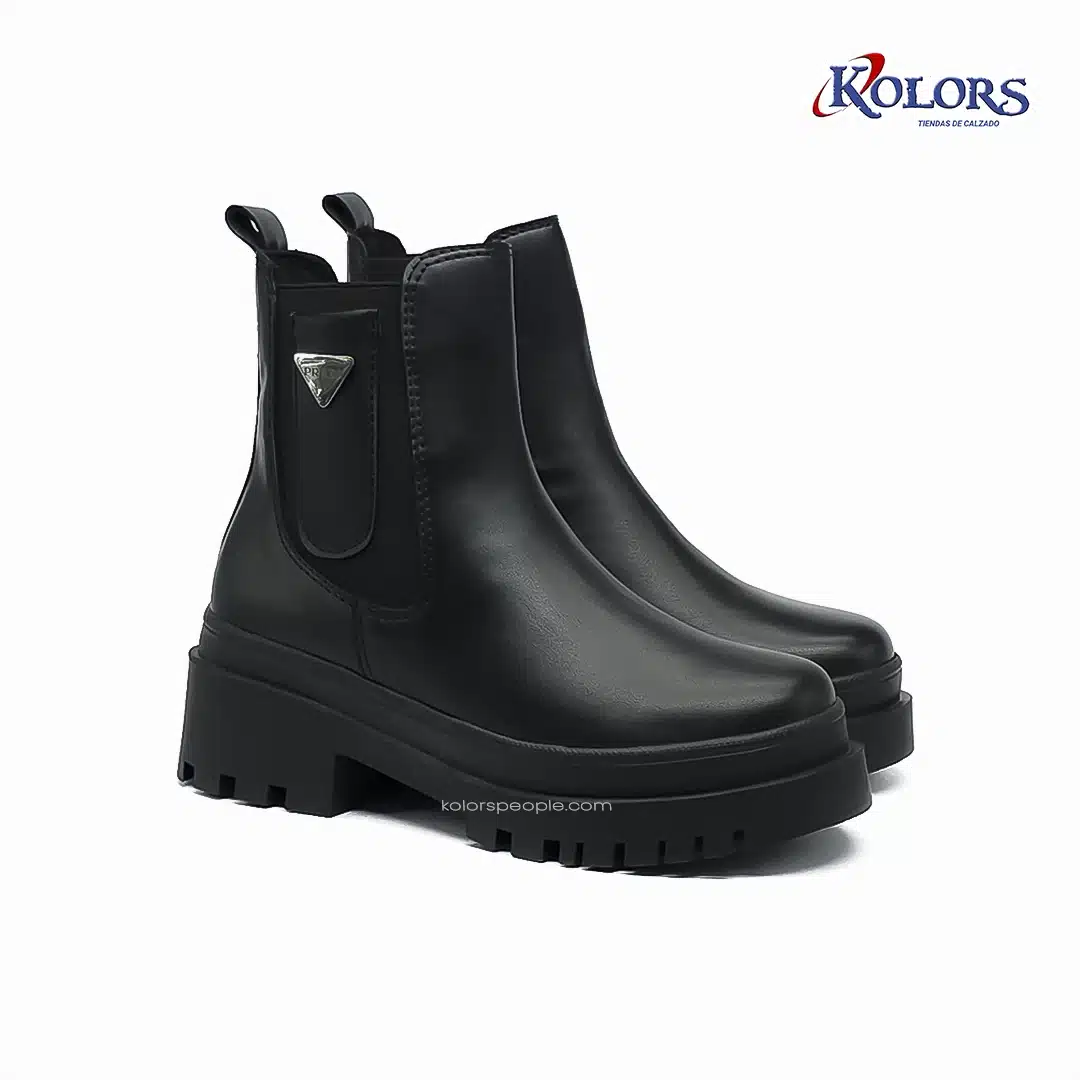 Botín MB 1627 Praga Plana  Negra - Imagen 2