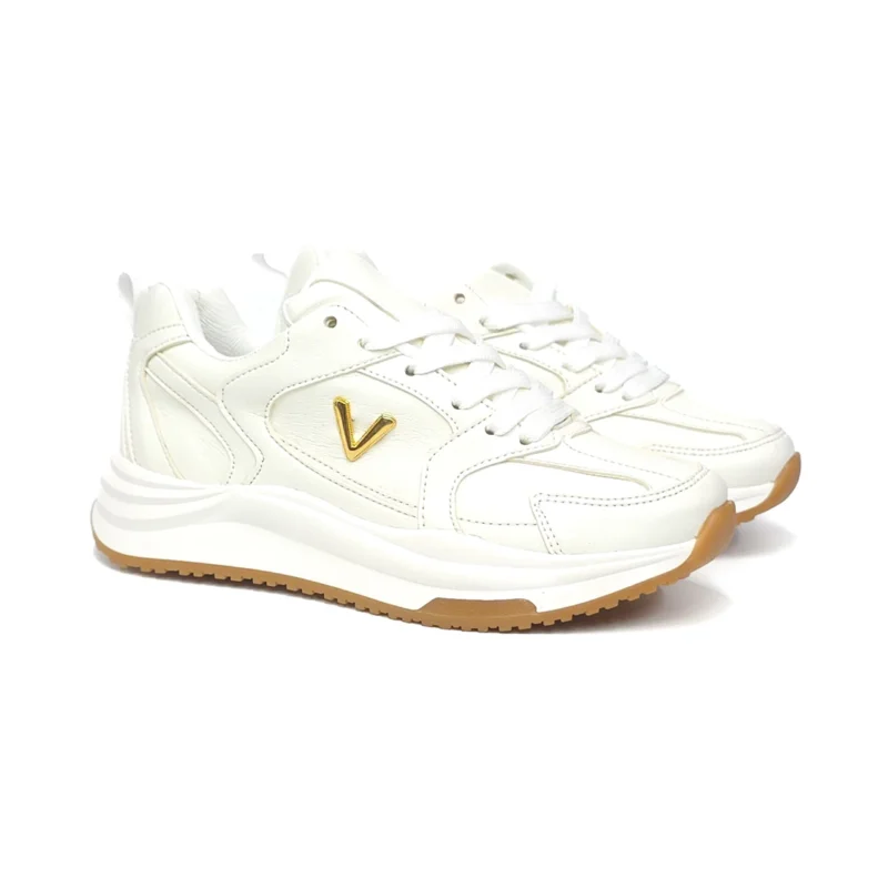 Tenis Breeze Casual para Mujer Vainilla con Suela Caramelo - Imagen 3